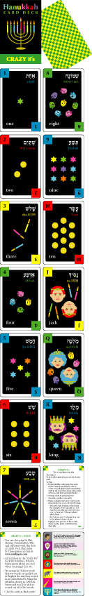 HanukkahCrazy 8’s Card Deck