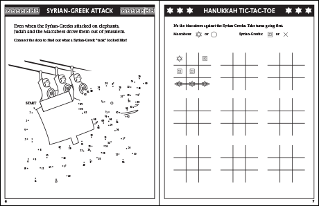 Hanukkah Coloring & Activity Book: Syrian-Greek Attack 